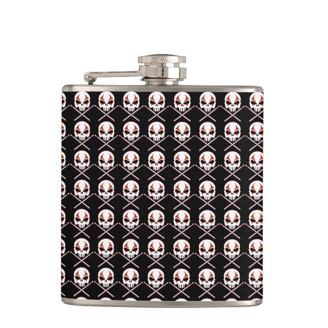 Rock & Roll Flask Heavy Metal Drummer Drink Flasch Flachmann (Vorderseite)