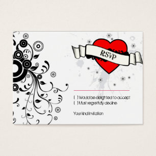 Rock & Roll Grungy Heart Music Themed Wedding