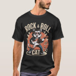 Rock & Roll Guitar Cat Vintage T-Shirt<br><div class="desc">Show off your love for music and humor with this Rock and Roll Cat T-Shirt! Featuring a cool kitty rocking an electric guitar in a vintage distressed style, this design is perfect for musicians, rock fans, and cat lovers. A fun and unique gift for him or her, ideal for concerts,...</div>