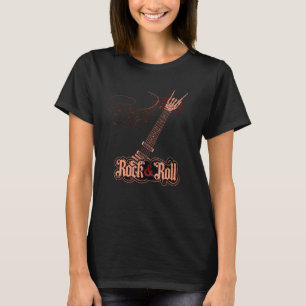 Rock & Roll Guitar Devil's Salute Rocker Konzert T-Shirt