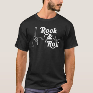 Rock & Roll Heartbeat - Cooles Geschenk für Musike T-Shirt