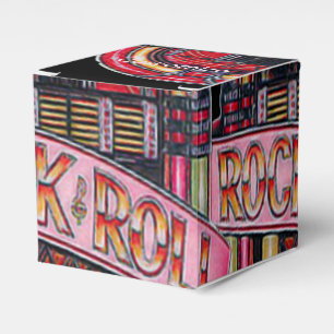Rock & Roll Juke Box Retro Cube Favor Box Geschenkschachtel