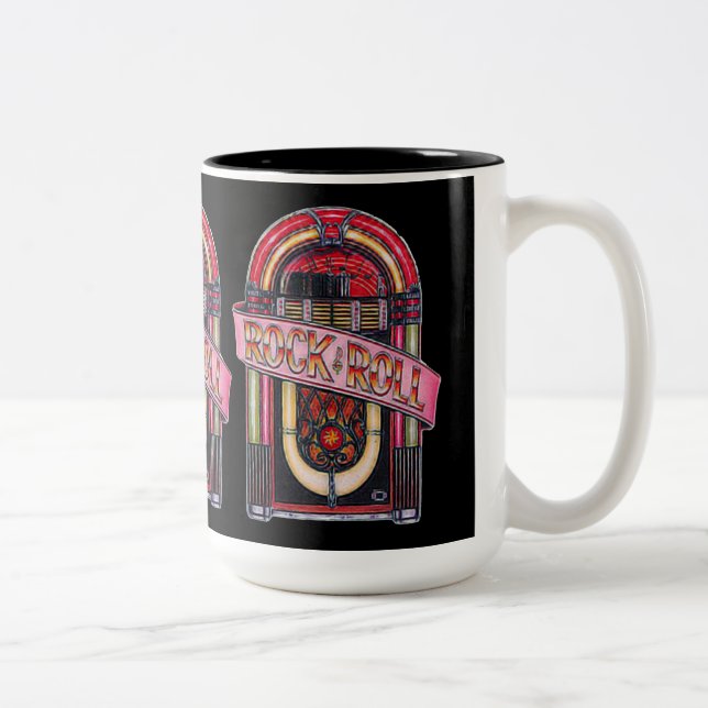Rock & Roll Juke Box Retro Tasse (Rechts)