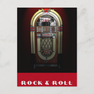 Rock & Roll Jukebox Postkarte