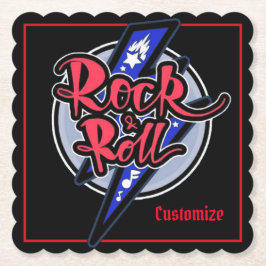 Rock & Roll Lightning Untersetzer