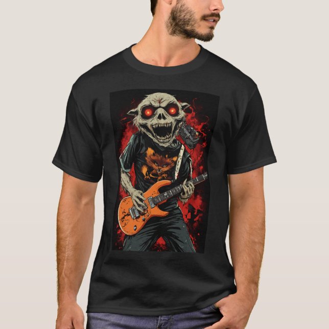 Rock & Roll-Rebell: Skull & Crossbones-T-Shirt T-Shirt (Vorderseite)