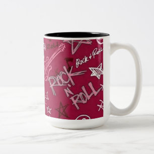 Rock & Roll Rock Star Red Coffee Tasse