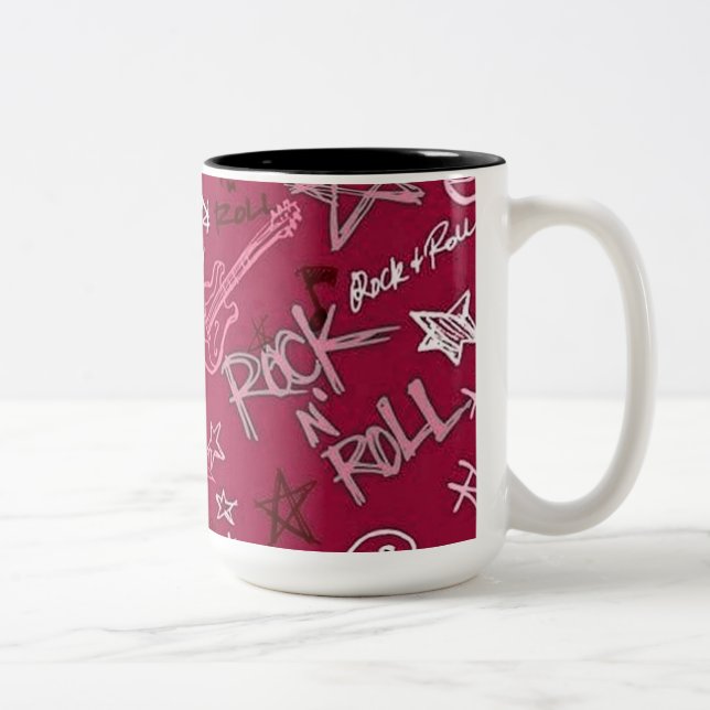 Rock & Roll Rock Star Red Coffee Tasse (Rechts)