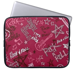Rock & Roll Rock Star Red Laptop Sleeve