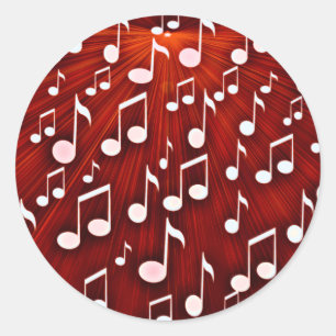 Rock & Roll_ Runder Aufkleber