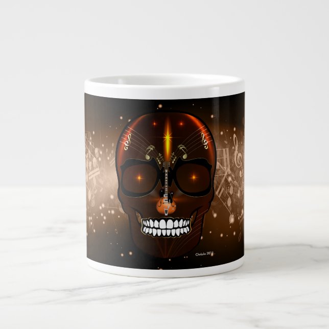 Rock & Roll Skeleton Tasse (Vorderseite)