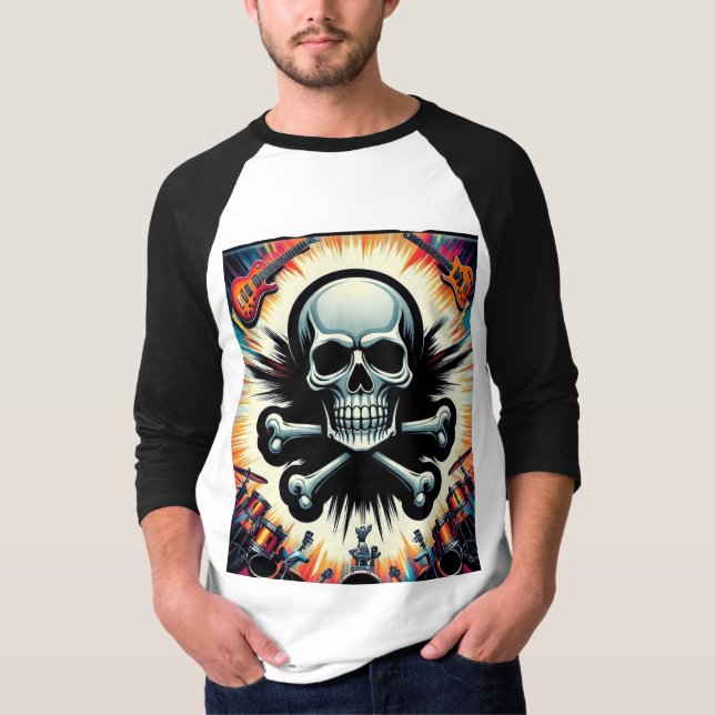Rock & Roll Skull Festival T-Shirt (Vorderseite)