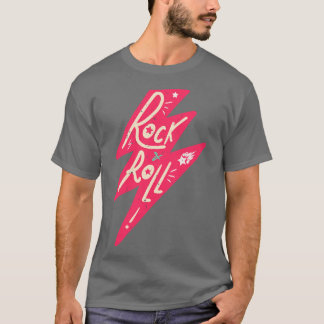 Rock Roll Vintag Retro Music Abzeichen T-Shirt
