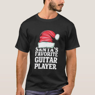 Rock & Roll Weihnachten Santa Claus Gitarrespieler T-Shirt