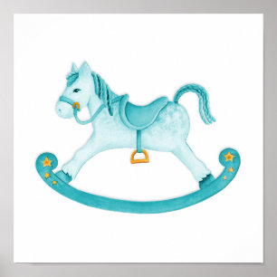 Rock Ross Aquarellkunst Kinder Kinderzimmer Poster