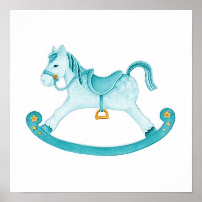 Rock Ross Aquarellkunst Kinder Kinderzimmer Poster (Vorne)