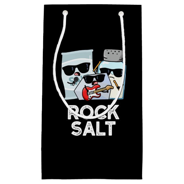 Rock Salt Funny Condition Music Pun Dark BG Kleine Geschenktüte (Vorderseite)
