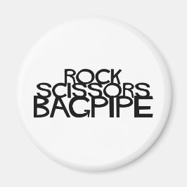 Rock Scissors Bagpipe Magnet