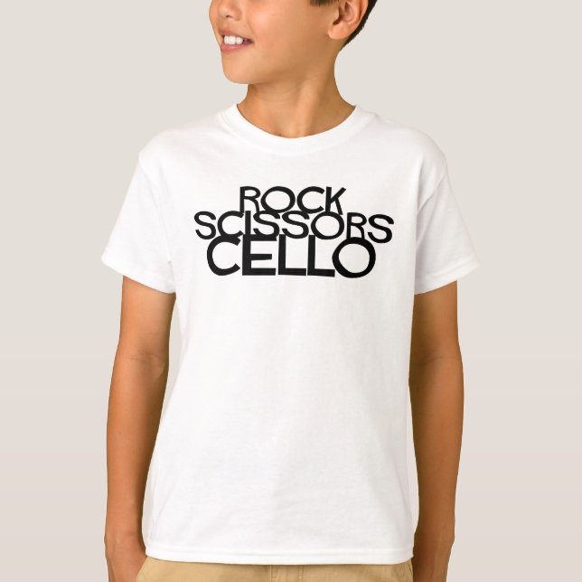 Rock Scissors Cello T-Shirt (Vorderseite)