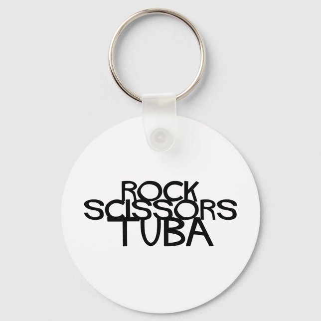 Rock Scissors Tuba Schlüsselanhänger (Vorderseite)