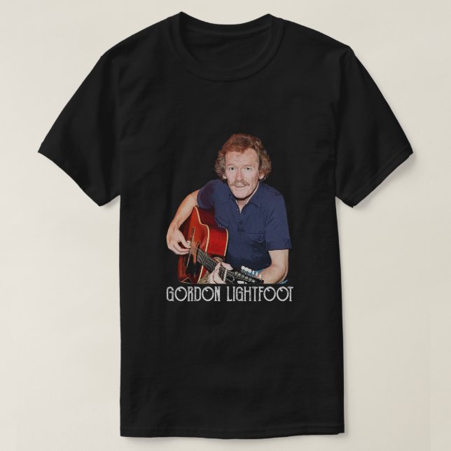 Rock Singer Gordon Lightfoot T-Shirt (Design vorne)