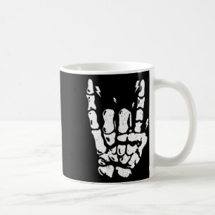 Rock Skeleton Cool Rocker Halloween Men Women Boys Kaffeetasse