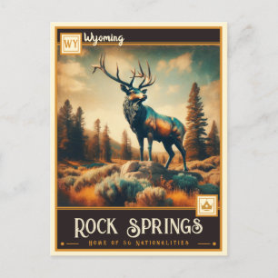 Rock Springs, Wyoming   Vintage Postkarte