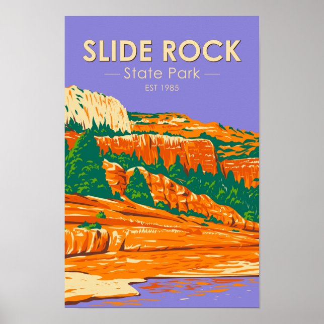 Rock-Staat Park Arizona Vintag Poster (Vorne)