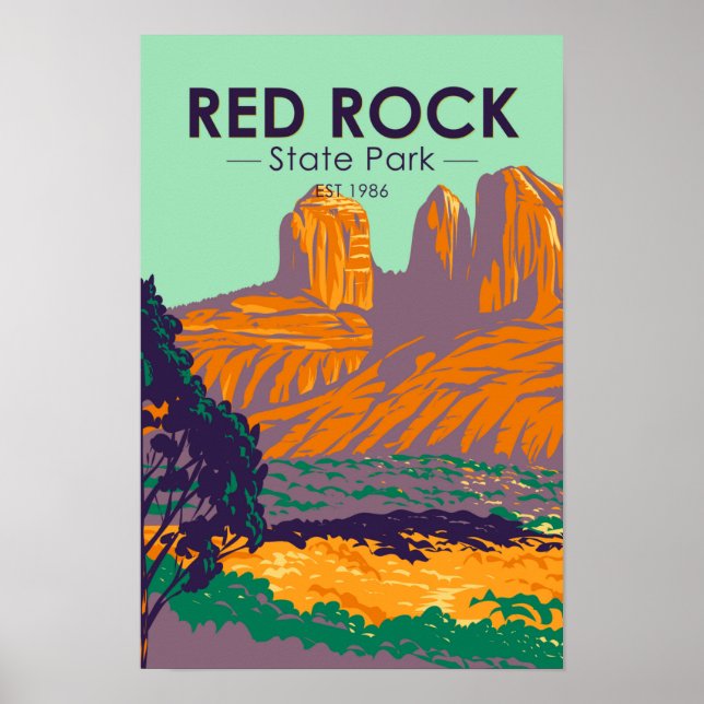 Rock Staat Park Arizona Vintag Poster (Vorne)