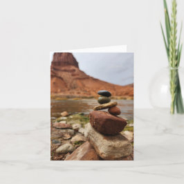 Rock-Stack-Karte Dankeskarte