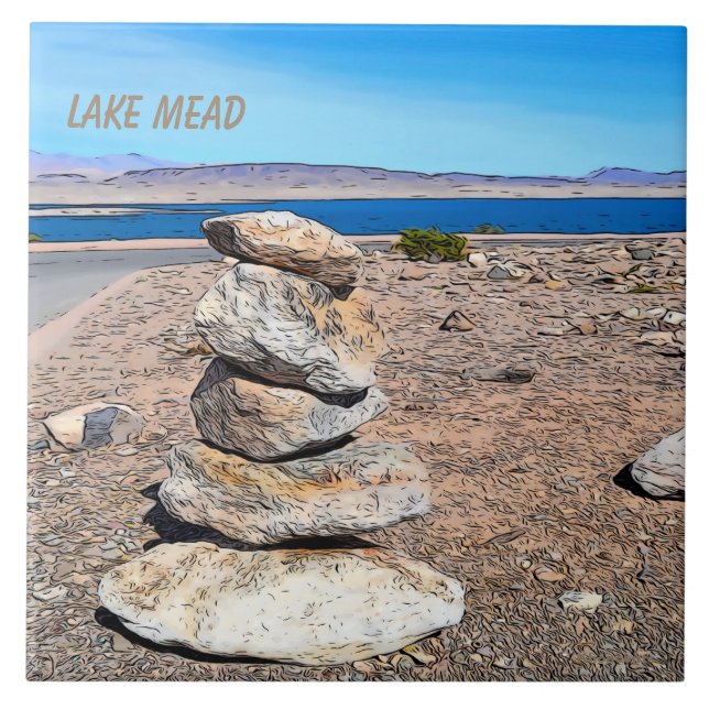 Rock Stacking Fliese (Vorderseite)