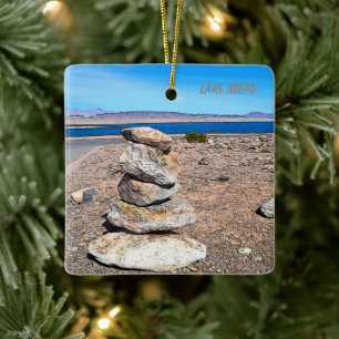 Rock Stacking Keramikornament