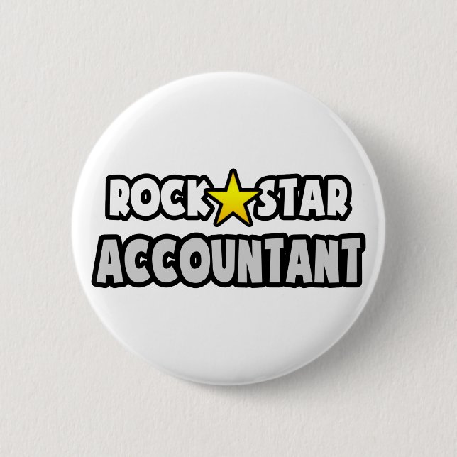 Rock Star Accountant Button (Vorderseite)