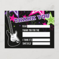 Rock Star Birthday Vielen Dank