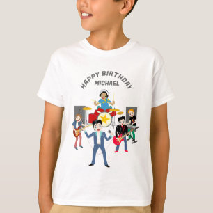 Rock Star Boys Band Geburtstagsparty T-Shirt