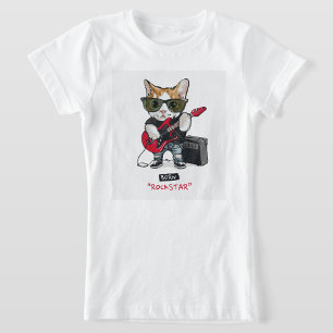 Rock Star Cat T - Shirt