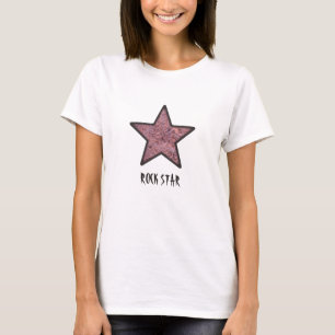 Rock Star Cool Rock Textur mit benutzerdefiniertem T-Shirt