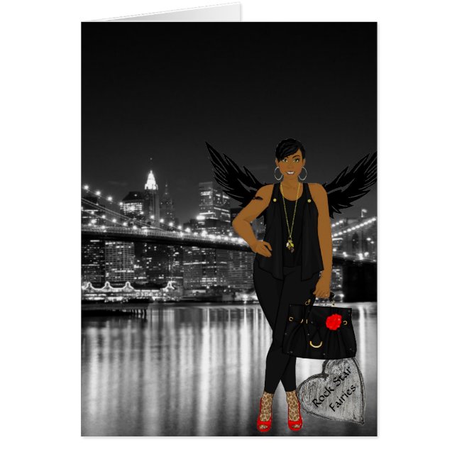 Rock Star Fairies - Blank Card (Vorne)