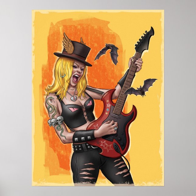 Rock Star Girl Poster (Vorne)