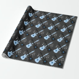 Rock Star Gitarre Rock a Bye Wrapping Paper Geschenkpapier