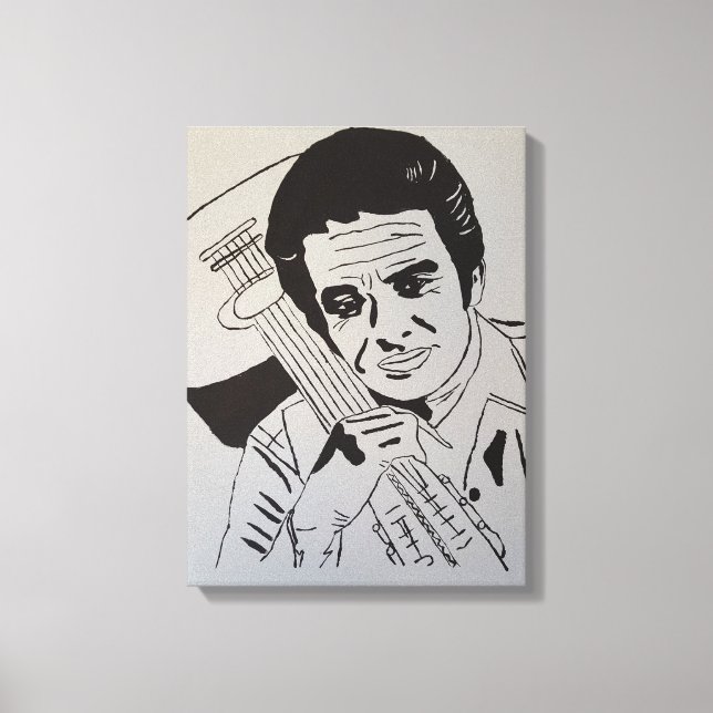 Rock Star Hand Painted by Mark ELsen Leinwanddruck (Vorderseite)