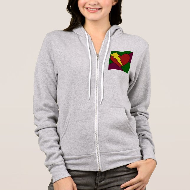 Rock Star Heart Hoodie (Vorderseite)