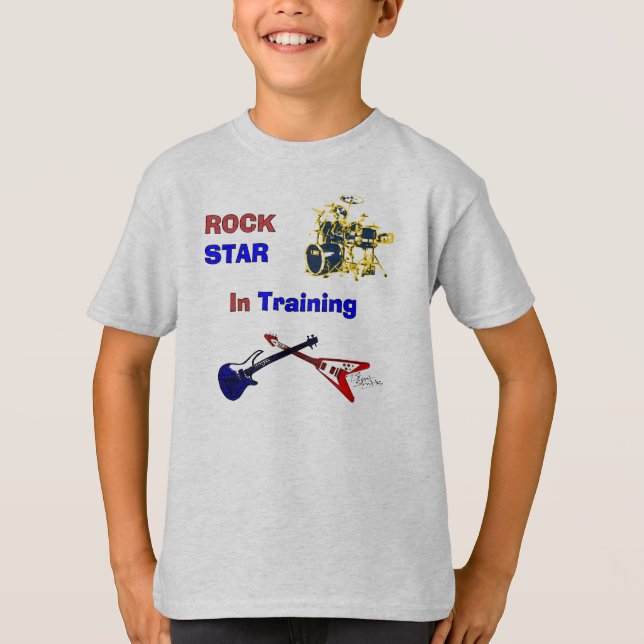 Rock Star im Training T-Shirt (Vorderseite)