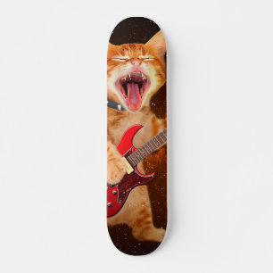 Rock-Star-Katze Skateboard