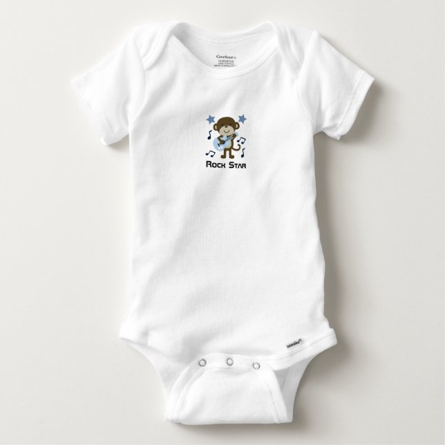 ROCK STAR MONKEY BABY T-SHIRT (Vorderseite)
