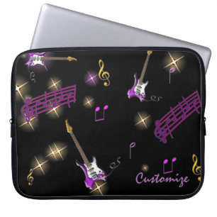 Rock Star Music Background Laptop Sleeve
