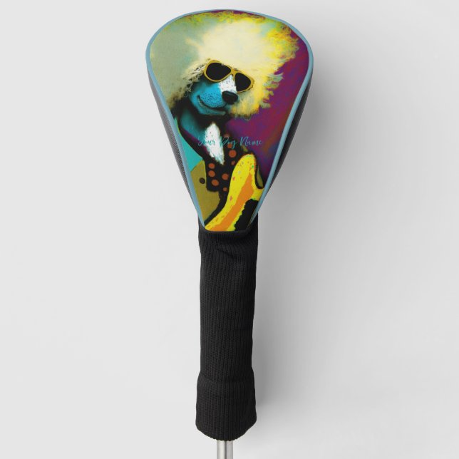Rock Star Musician - Poodle Dog 006 Golf Headcover (Vorderseite)