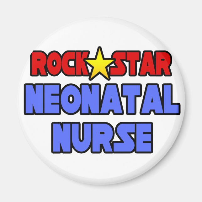 Rock Star Neonatal Nurse Magnet (Vorne)