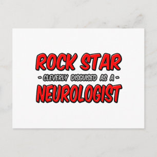 Rock Star.. Neurologe Postkarte