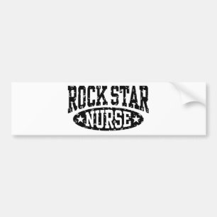 Rock Star Nurse Autoaufkleber